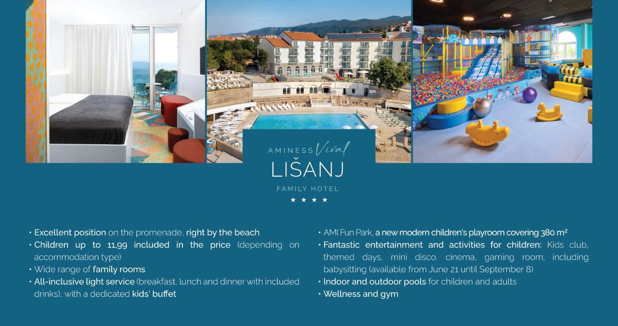 Aminess Vival Lisanj Family Hotel ノヴィ・ヴィノドロスキー エクステリア 写真